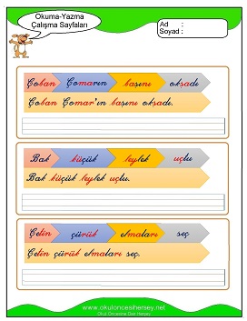 ç sesi Çalışma Sayfaları
